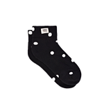 Wembley Ankle Socks for Women in Black Dot