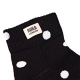 Wembley Ankle Socks for Women in Black Dot