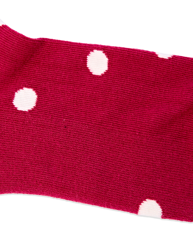 Wembley Ankle Socks for Women in Granita Red Dot