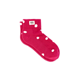 Wembley Ankle Socks for Women in Granita Red Dot
