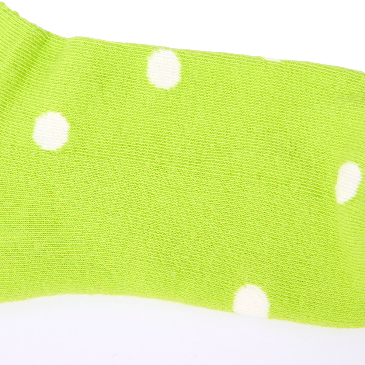 Wembley Ankle Socks for Women in Lime Dot
