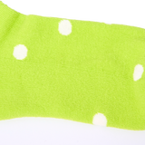 Wembley Ankle Socks for Women in Lime Dot