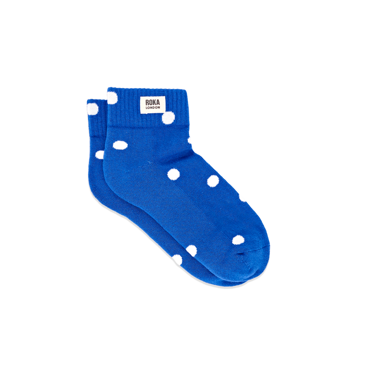 Wembley Ankle Socks for Women in Malibu Blue Dot