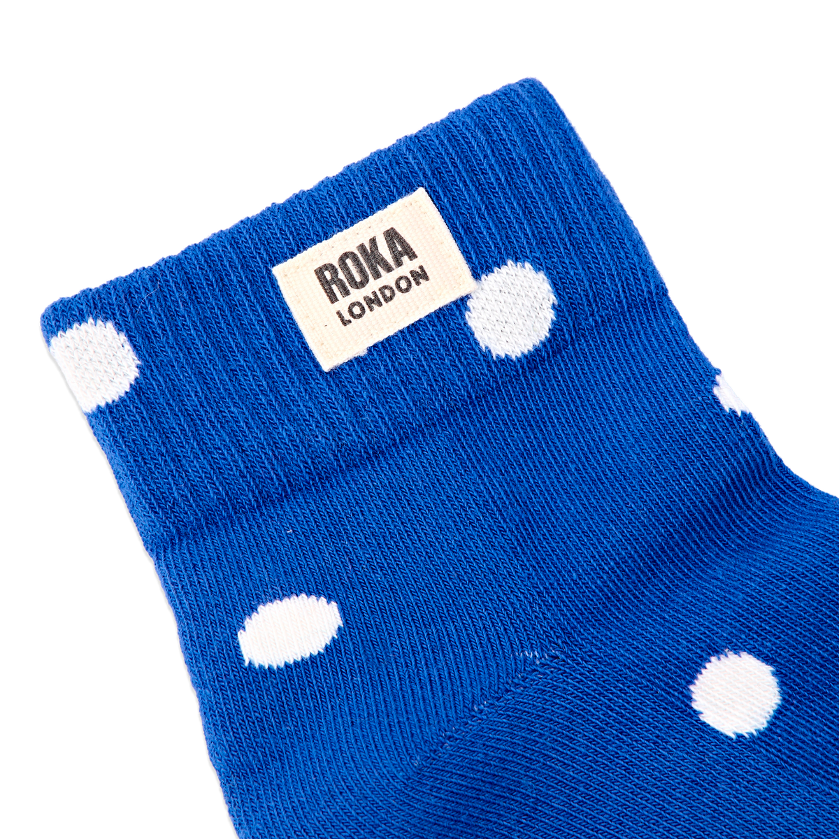 Wembley Ankle Socks for Women in Malibu Blue Dot