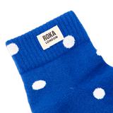 Wembley Ankle Socks for Women in Malibu Blue Dot