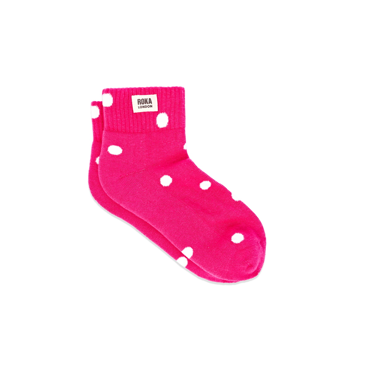 Wembley Ankle Socks for Women in Pink Dot