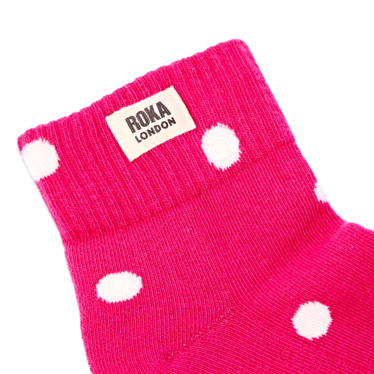 Wembley Ankle Socks for Women in Pink Dot