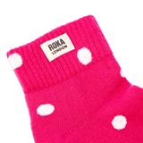 Wembley Ankle Socks for Women in Pink Dot