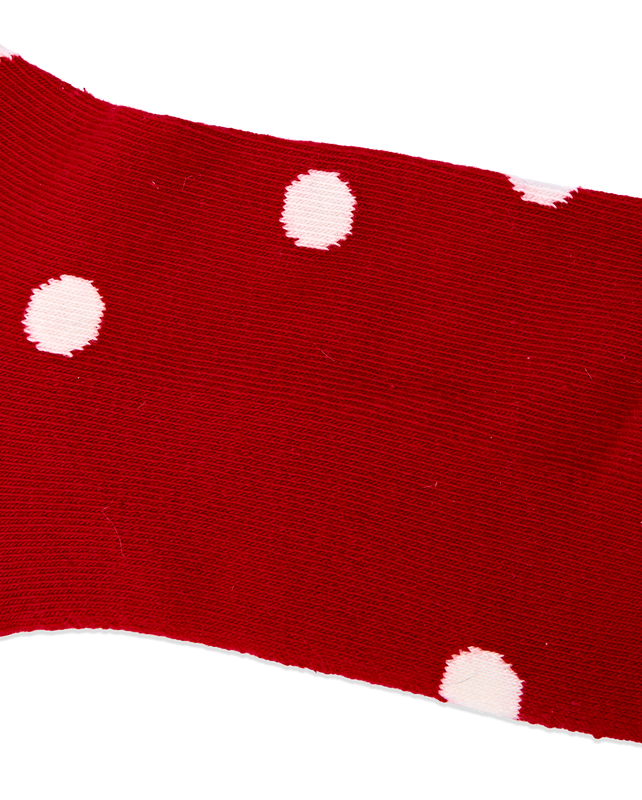 Wembley Ankle Socks for Women in Scarlet Dot