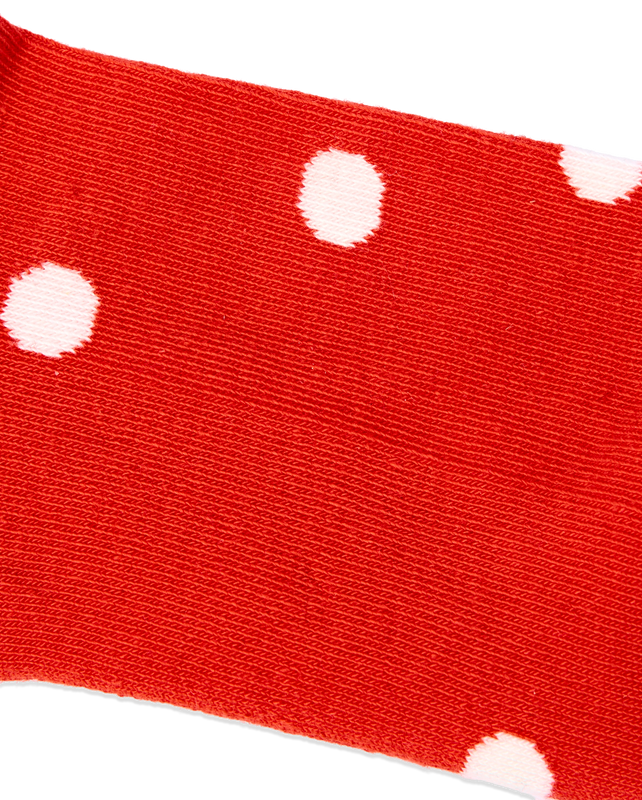 Wembley Ankle Socks for Women in Spicy Orange Dot