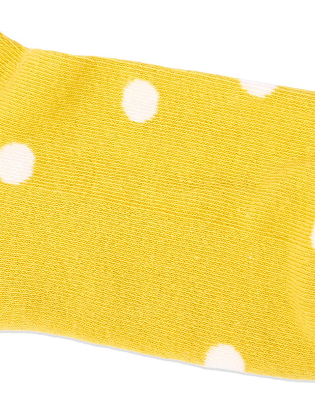 Wembley Ankle Socks for Women in Summer Yellow Dot