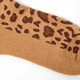 Wembley Ankle Socks for Women in Leopard Sand