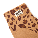 Wembley Ankle Socks for Women in Leopard Sand