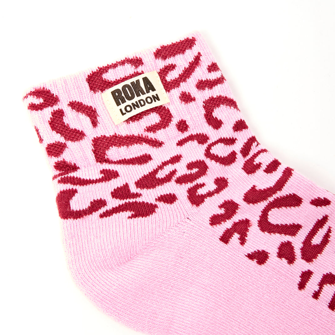 Wembley Ankle Socks for Women in Vintage Ruby