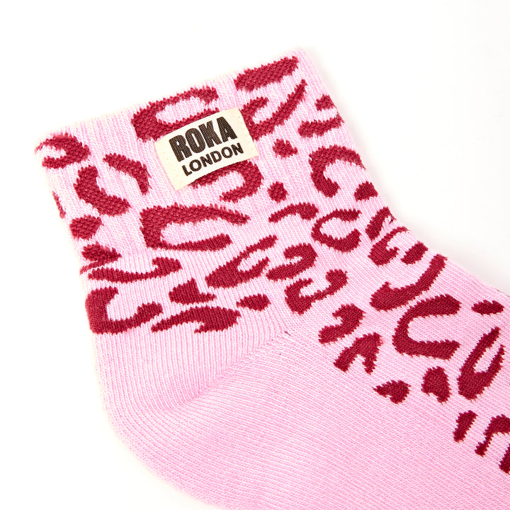 Wembley Ankle Socks for Women in Vintage Ruby