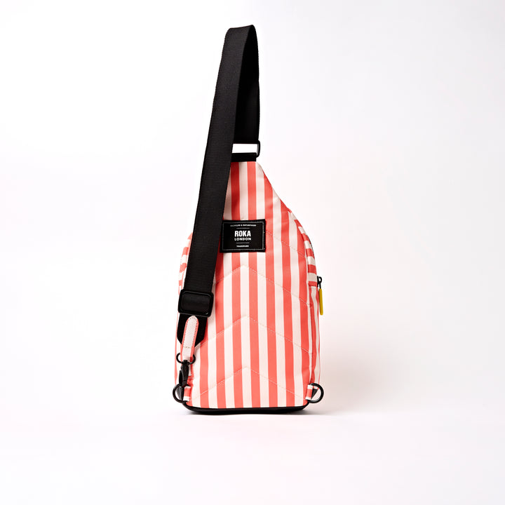 Willesden Sling Bag in Coral Stripe