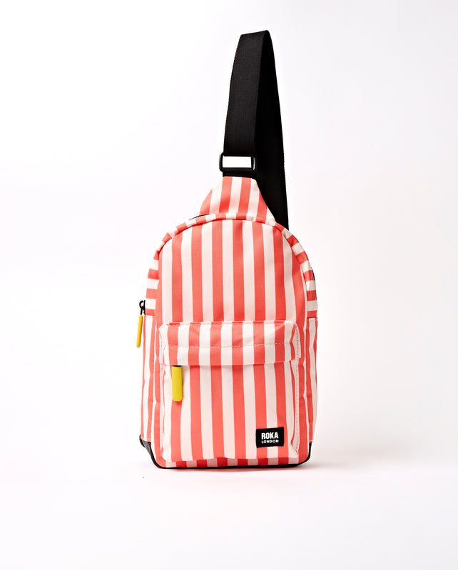 Willesden Sling Bag in Coral Stripe