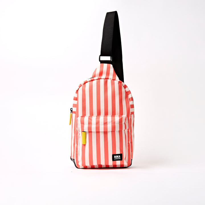 Willesden Sling Bag in Coral Stripe