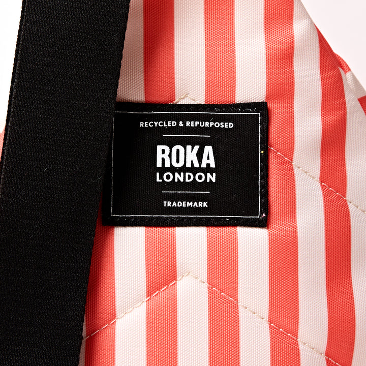 Willesden Sling Bag in Coral Stripe
