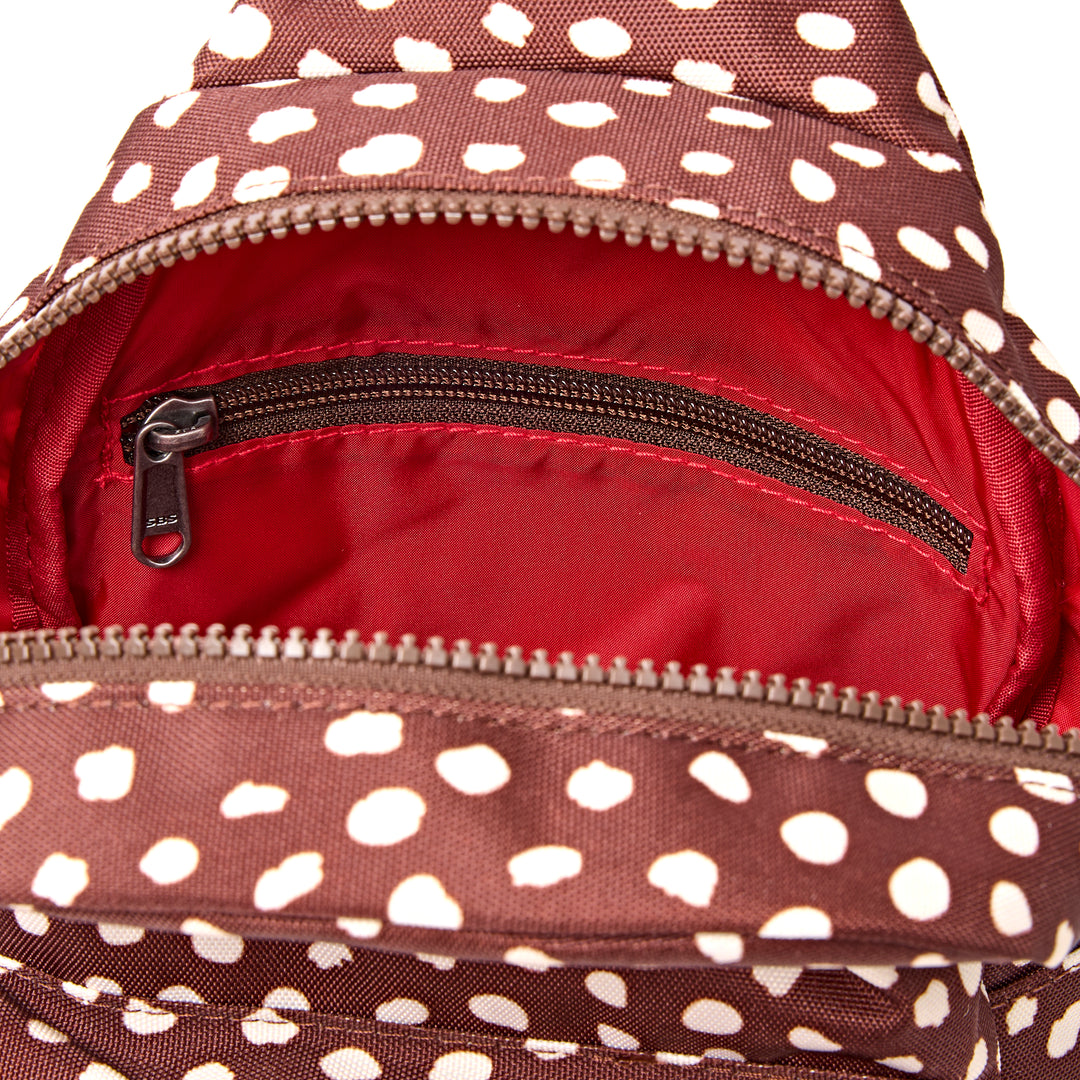 Willesden Sling Bag in Brown Dot