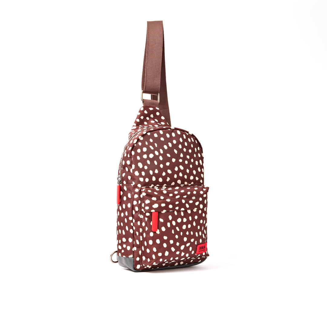 Willesden Sling Bag in Brown Dot