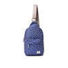 Willesden Sling Bag in Navy Polka Dot