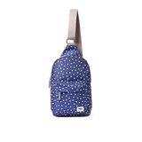 Willesden Sling Bag in Navy Polka Dot
