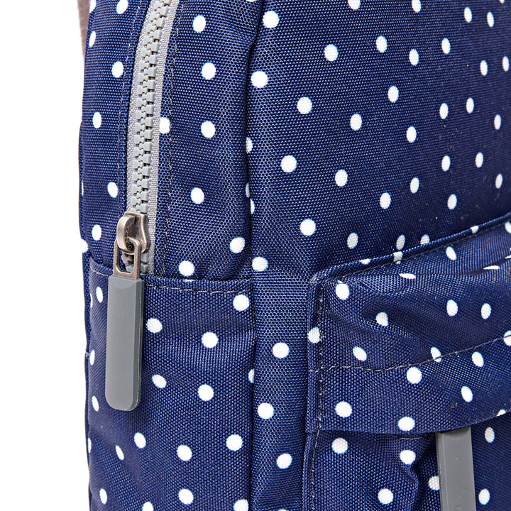Willesden Sling Bag in Navy Polka Dot