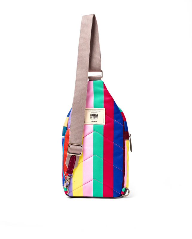 Willesden Sling Bag in Wide Multi Stripe