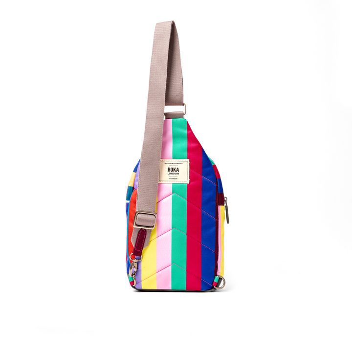 Willesden Sling Bag in Wide Multi Stripe