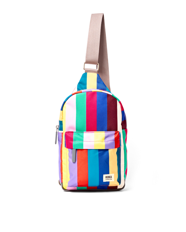 Willesden Sling Bag in Wide Multi Stripe
