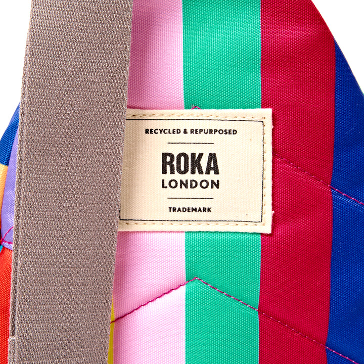 Willesden Sling Bag in Wide Multi Stripe