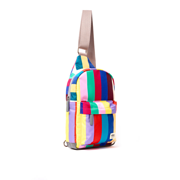 Willesden Sling Bag in Wide Multi Stripe