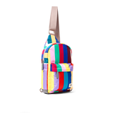 Willesden Sling Bag in Wide Multi Stripe