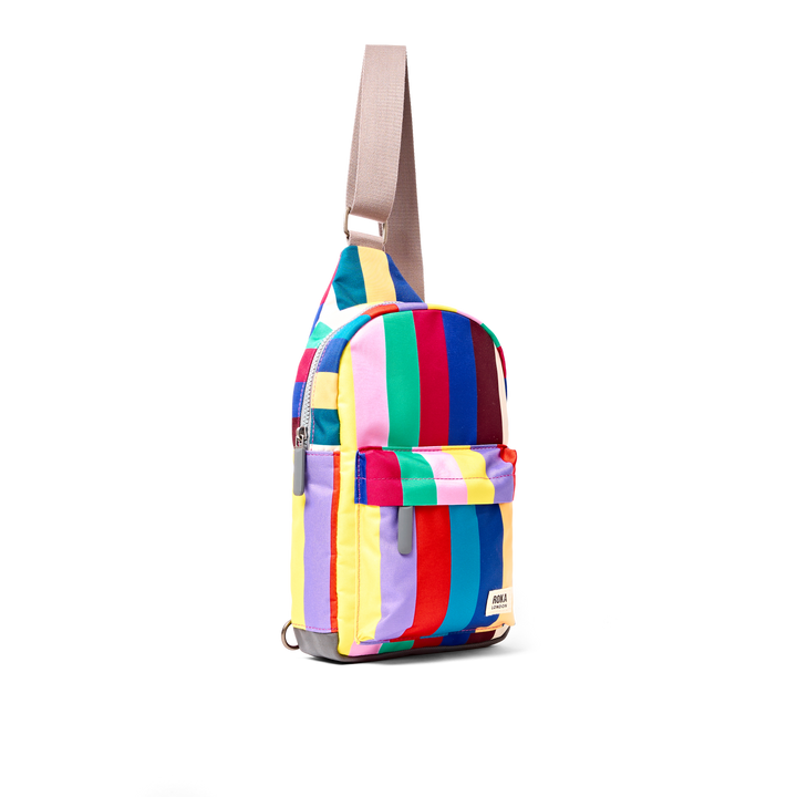 Willesden Sling Bag in Wide Multi Stripe