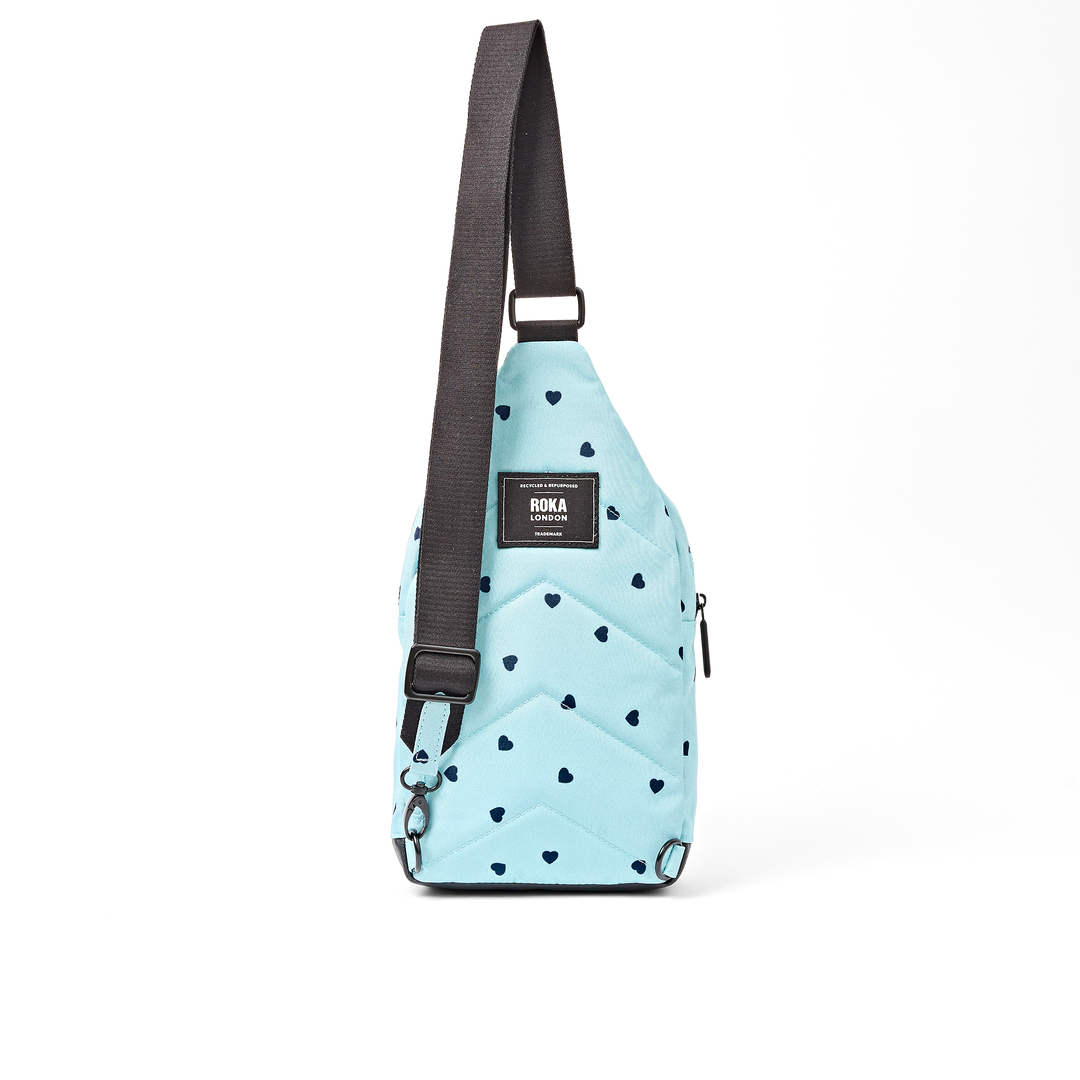 Willesden Sling Bag in Heart Print