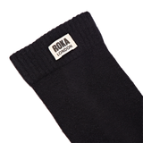 Wimbledon Crew Socks for Men in Black