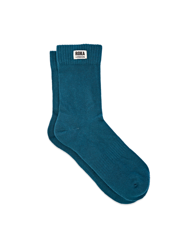 Wimbledon Crew Socks for Men in Teal