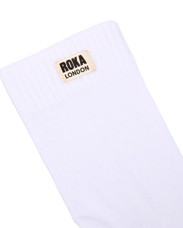 Wimbledon Crew Socks for Men in White