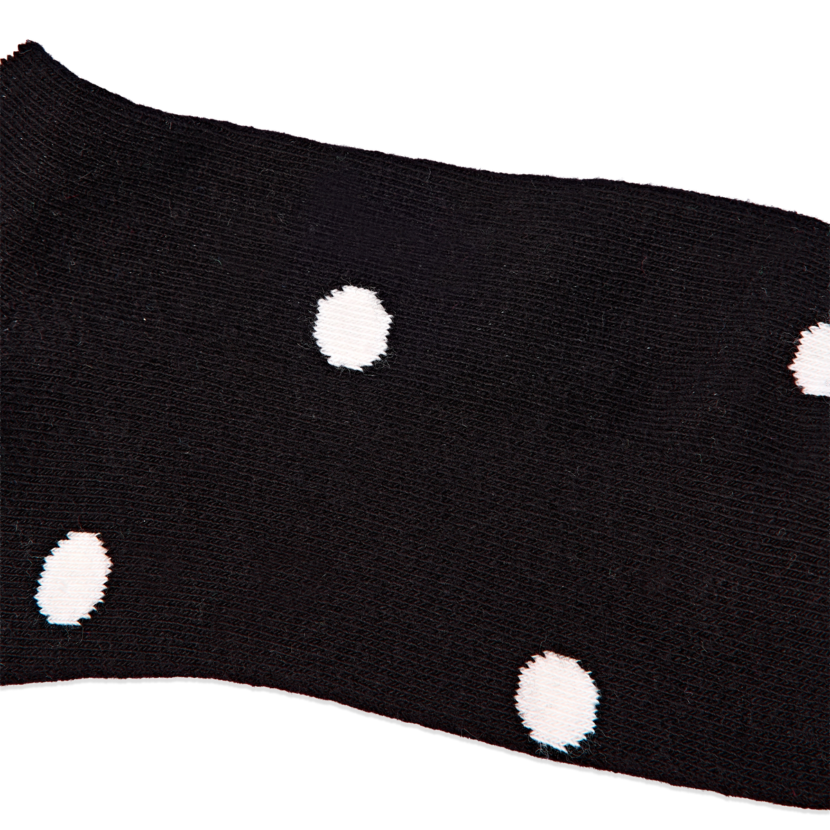 Wimbledon Crew Socks for Women in Black Dot