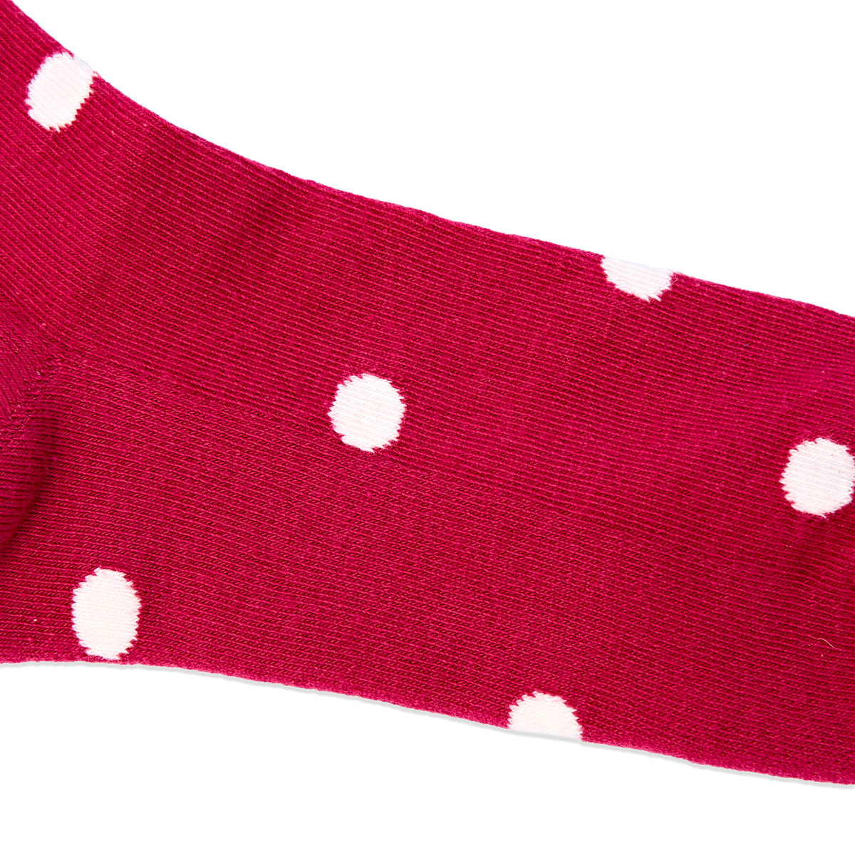 Wimbledon Crew Socks for Women in Granita Red Dot