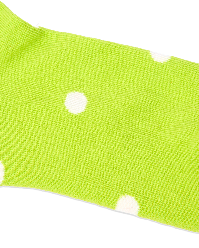Wimbledon Crew Socks for Women in Lime Dot