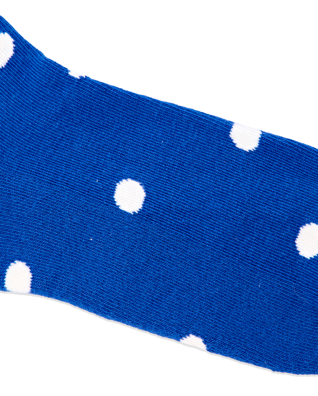 Wimbledon Crew Socks for Women in Malibu Blue Dot