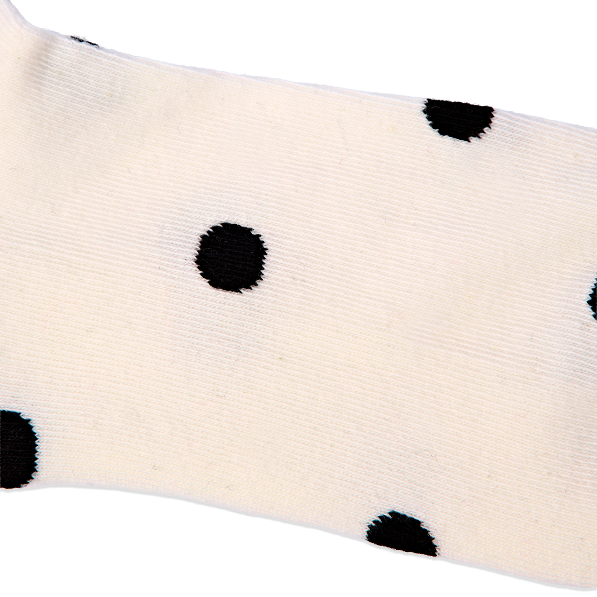 Wimbledon Crew Socks for Women in Marshmallow Dot