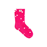 Wimbledon Crew Socks for Women in Pink Dot