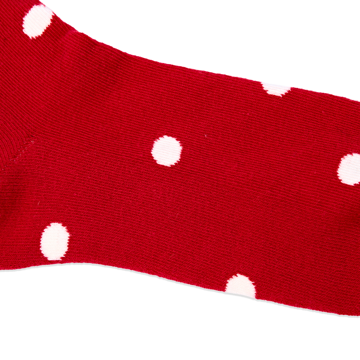 Wimbledon Crew Socks for Women in Scarlet Dot