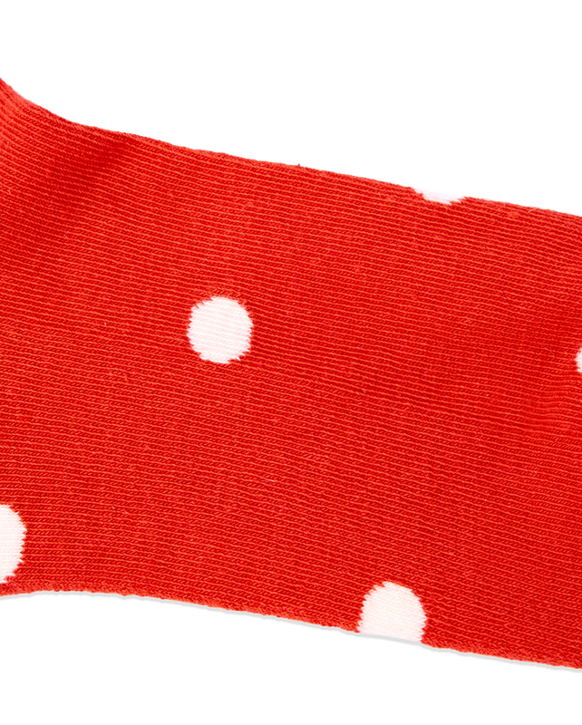 Wimbledon Crew Socks for Women in Spicy Orange Dot