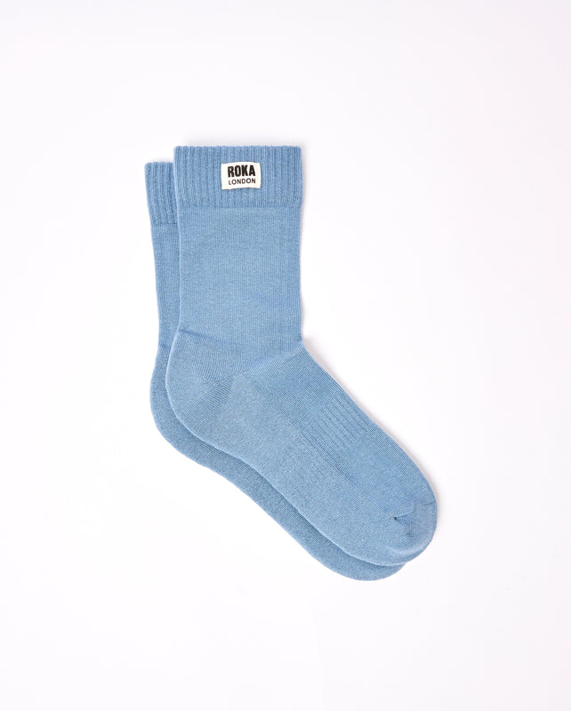 Wimbledon Crew Socks for Women in Airforce