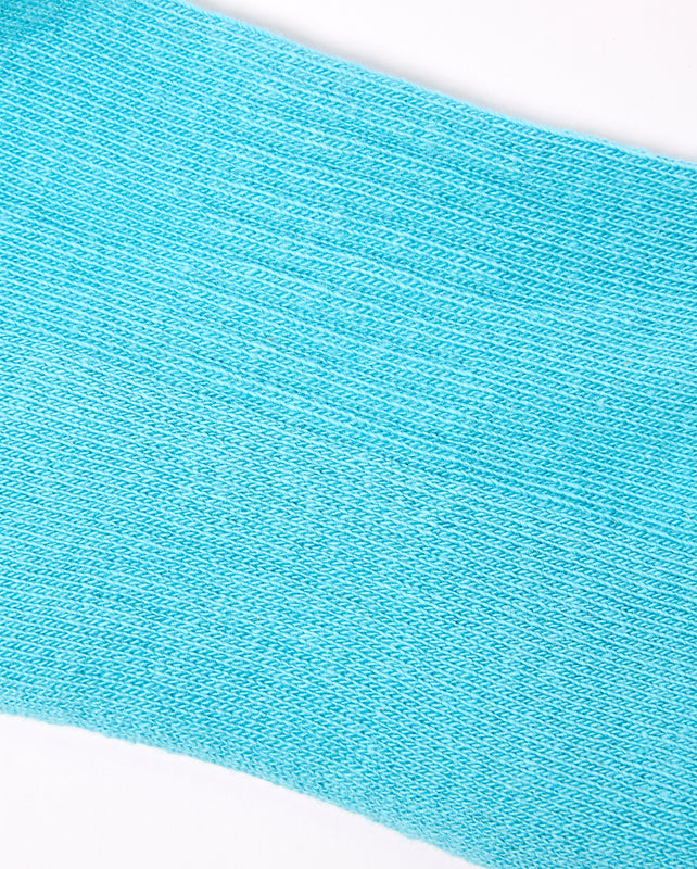 Wimbledon Crew Socks for Women in Aquatic Awe