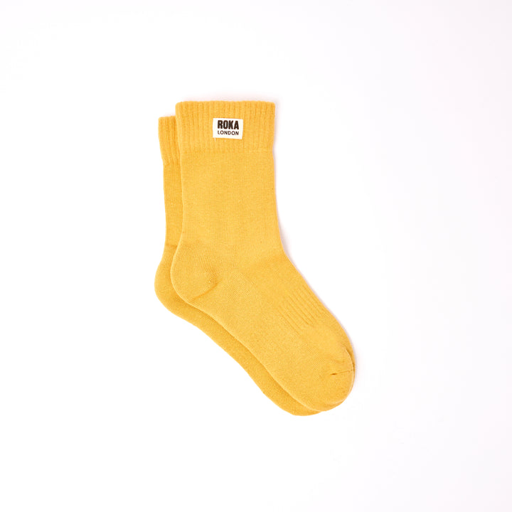 Wimbledon Crew Socks for Women in Corn